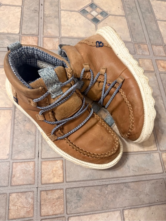 Hey Dude Shoes - Hey Dude Reyes Boot Leather Shoes Tobacco Brown Women’s Size 7